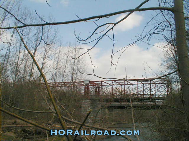 Scenic view of historic bridge